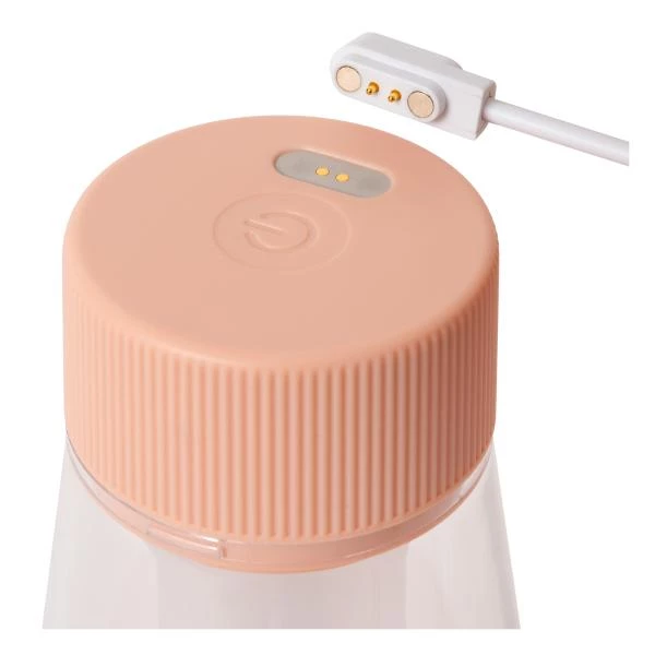 Lucide LORALI - Rechargeable Table lamp Indoor/Outdoor - Battery pack - Ø 7,7 cm - LED Dim. - 1x1,2W 2600K/3000K - IP44 - Pink - detail 6